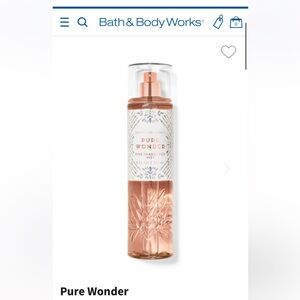 Bath and Body Works Pure Wonder Perfume